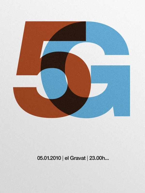 5G Poster /05.01.10 — marindsgn by Quim Marin #print #design #poster #typography