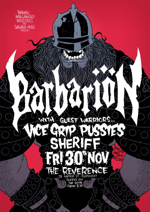 Another poster for BARBARION.