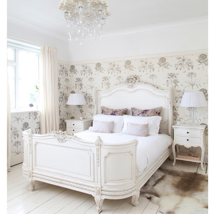 French bed - bonaparte provencal -The French Bedroom Company - www.homeworlddesign.com #bedroom #french #style