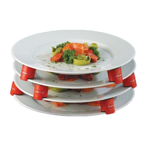 Stack multiple plates when microwaving and storing food. #design #product #modern #lifestyle