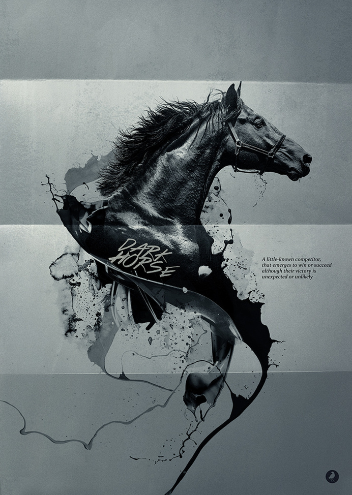 Dark Horse by Marcell Bandicksson #ink #horse #photo #design #black #manipulation #art #collage #dark #beauty
