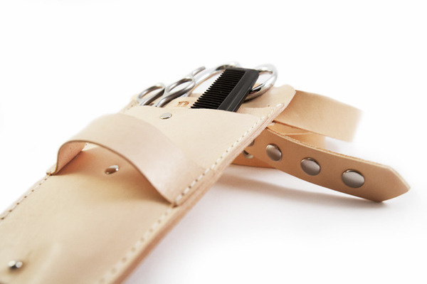 The Barber Pouch #barber #design #handmade #leather #fashion