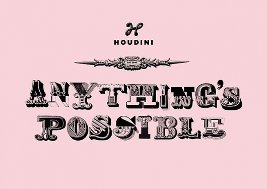 Houdini | Identity Designed #branding #typography