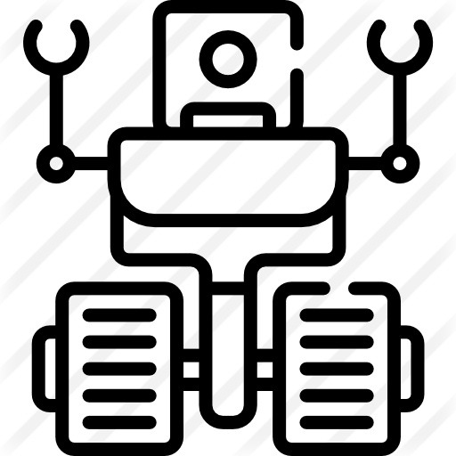 See more icon inspiration related to futuristic, Future, cyborg, robotic, robots, robot, electronic, machine and technology on Flaticon.