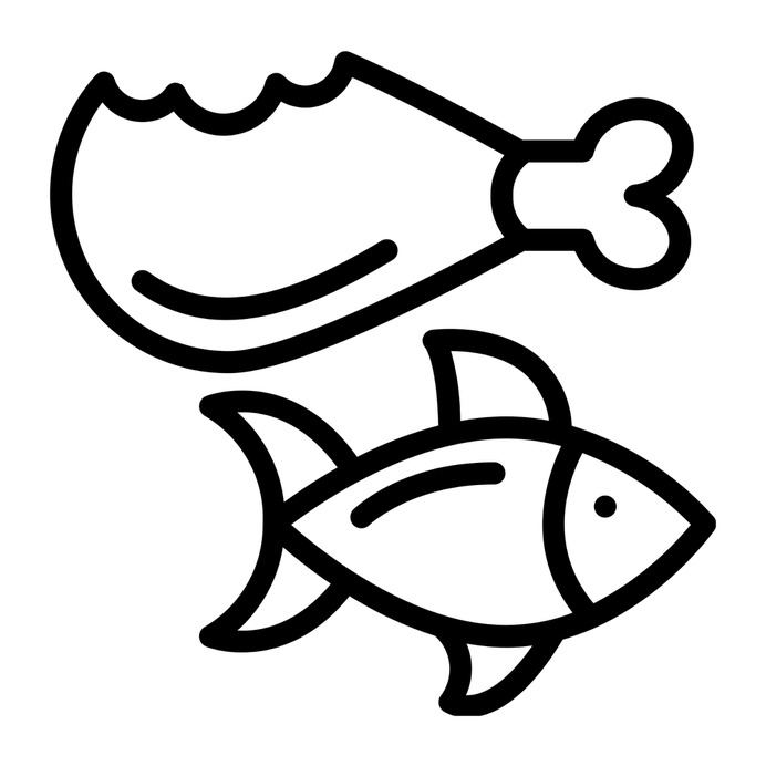 See more icon inspiration related to protein, chicken, meat, meal, fish, diet, food and restaurant, Proteins, healthy food, nutrition and food on Flaticon.