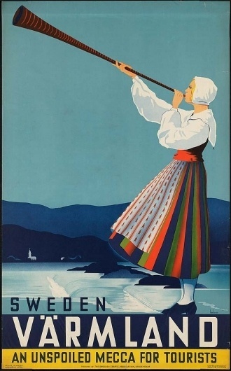 Swedish posters | CreativeRoots - Art and design inspiration from around the world #vrmland #vintage #poster #swedish