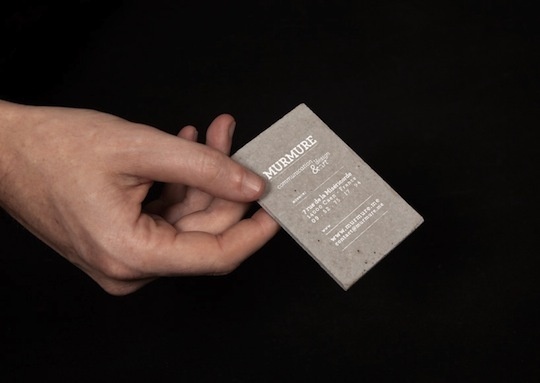 concrete business cards murmure 1 #card #concrete #business