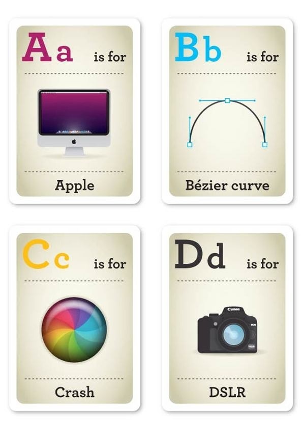 Design Nerds Flash Cards For Kids 5 #information #design #graphic #illustration #cards