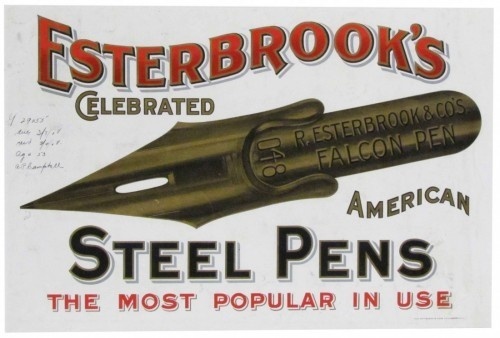 Esterbrook's Celebrated Steel Pens #vintage #typography