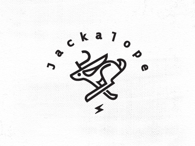 Jackalope #logo #monoline