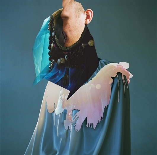 A FOREST #shirt #portrait #distorted #blue #dripping #collage
