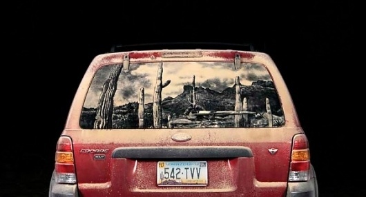 Dirty Car Artwork by Scott Wade | 123 Inspiration #window #surface #talents #unusual