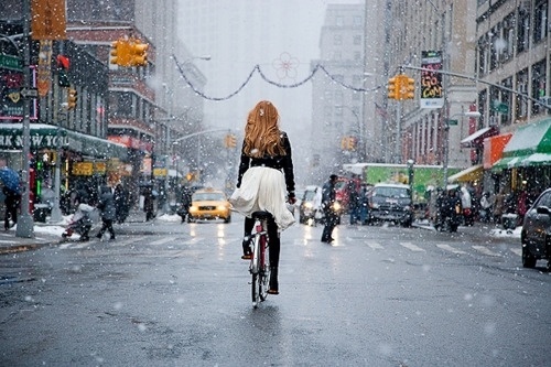 downtownfrombehind #center #bike #street #york #new