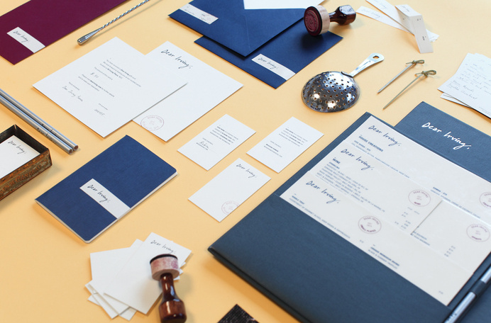 LaPlanche Design | Dear Irving #stationary #branding #identity #bar #cocktail