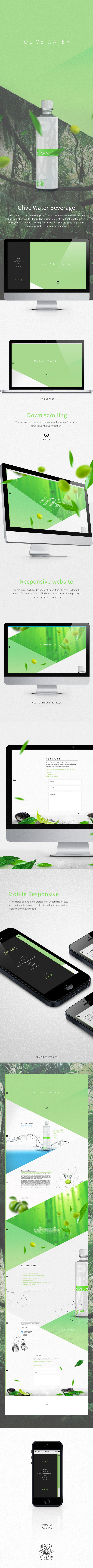 Olive Water website on Behance #web