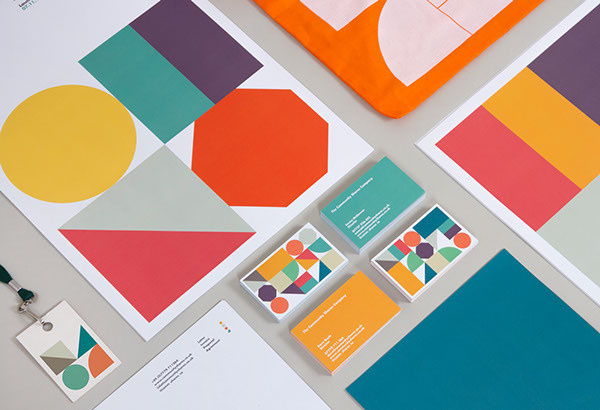 Community Shares Company branding/collateral #color #geometric #shape #collateral #stationery