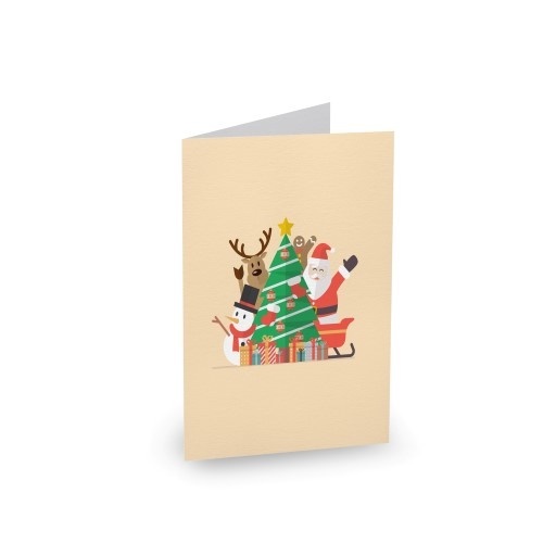 Christmas With Santa - Christmas Cards #paperlust #christmas #holiday #christmascard #cards #card #holidaycard #photocard #photo #design #p