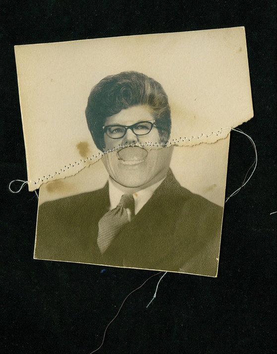 collage, vintage, portrait, juxtapose, stitch