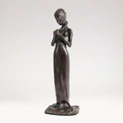Bronze Sculpture 'Hair Braiding Girls'. Prince Paolo Troubetzkoy