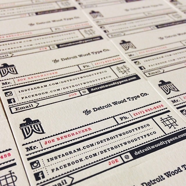 DWTCo. Business Cards #monogram #card #letterpress #business