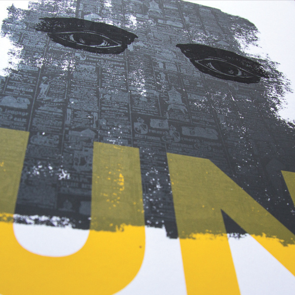 UN #sun #eyes #print #texture #serigraphie #screen #printing #srigraphie