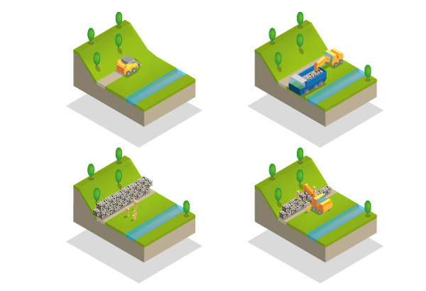 Qubastones on Behance #illustration #isometric