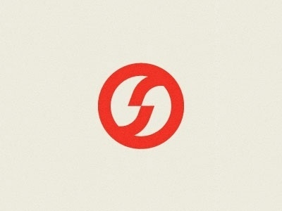Dribbble - S by Anthony Lane #mark #gestalt #swiss #red #simple #logo