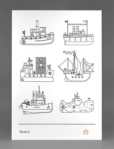 FFFFOUND! | Boats Poster - FPO: For Print Only #illustration
