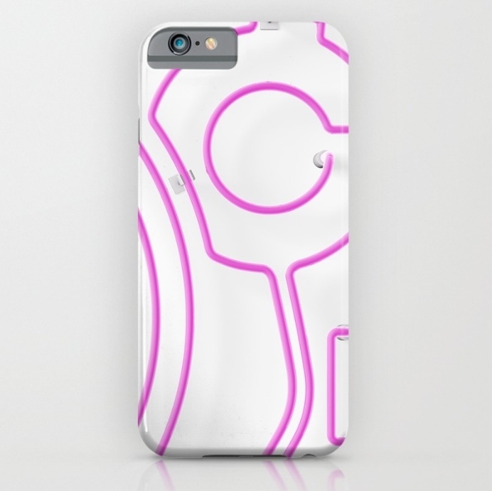 Neon Turntable Phone Case at Søciety6 #turntable #technics1200 #neonsign #3dart #cinema4d #3drender #rickardarvius