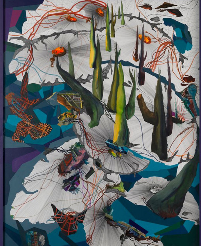 Large-scale Dynamic Paintings by Franz Ackermann