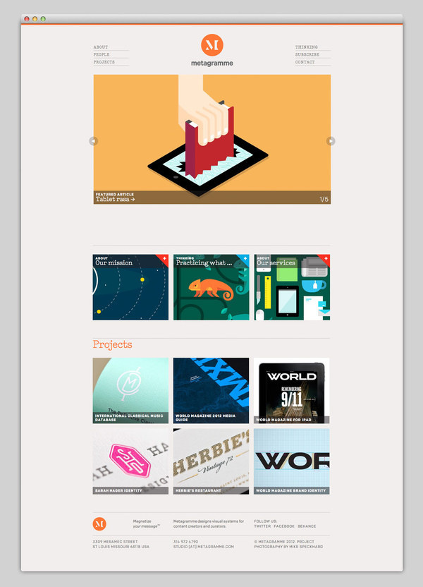 Metagramme #website #layout #design #web