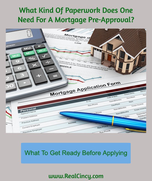 what kind of paperwork do you need for a mortgage pre-approval?