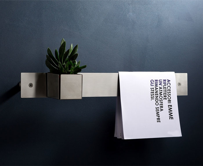 Emme Stainless Steel Accessories by Mina - InteriorZine