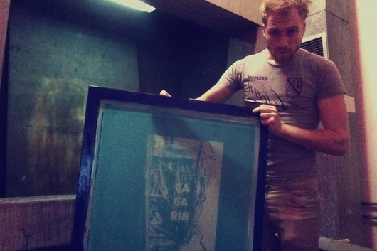 gagarin: THE ARTISTS IN THEIR OWN WORDS on the Behance Network #feitsma #geoffrey #screenprint #gagarin #screen
