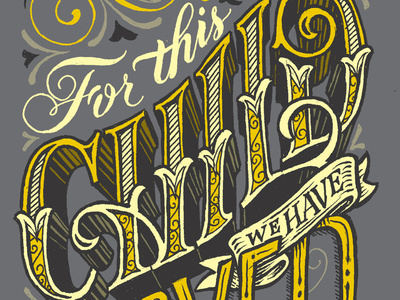 New Born Son Project Finished #lettering