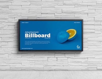 Free Wall Billboard Mockup