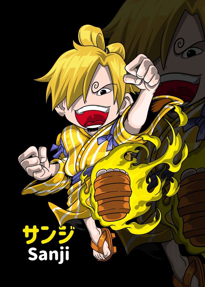 "Sanji" Poster Print on metal by Sam Kal