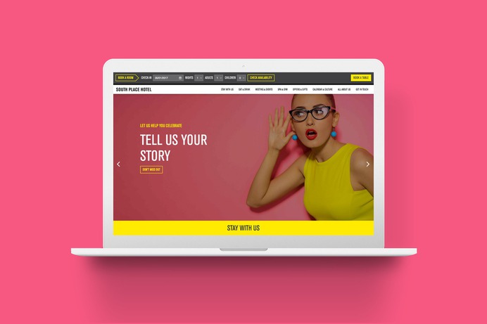 South Place Hotel | Website design | Marka Design