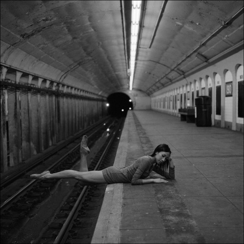Ballerina Project #white #ballerina #ballet #black #subway #photography #and #york #new