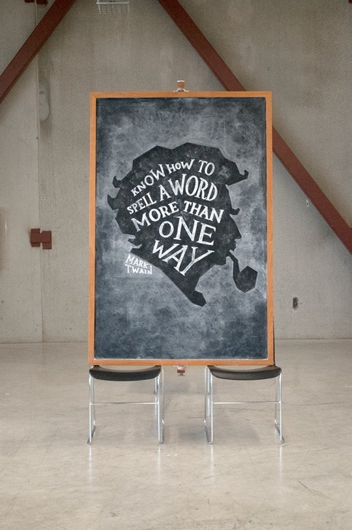 Dangerdust Illustrate Quotes with Wonderful Chalkboard Art #chalk #quotes #illustration #art #typography
