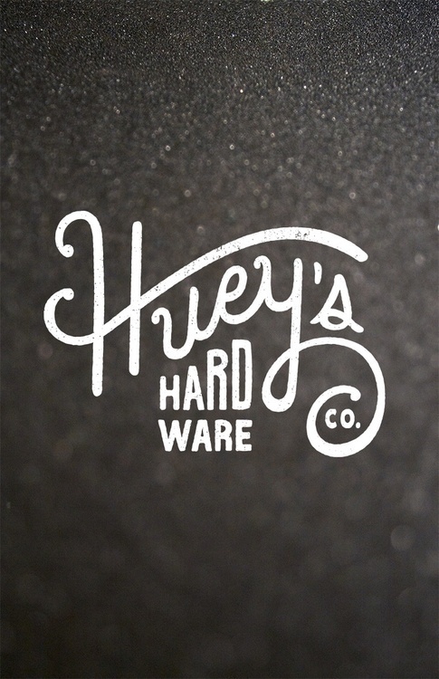 Huey´s Hard Ware Co. by Ricky Ray Lester Jr. #design #graphic #identity #craftsmanship #quality #typography