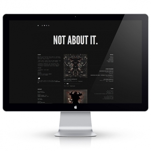 A Lull Website on the Behance Network #a #dennis #nigel #evan #lull
