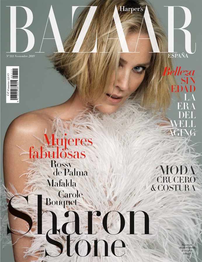Sharon Stone – Harper's Bazaar España November 2019