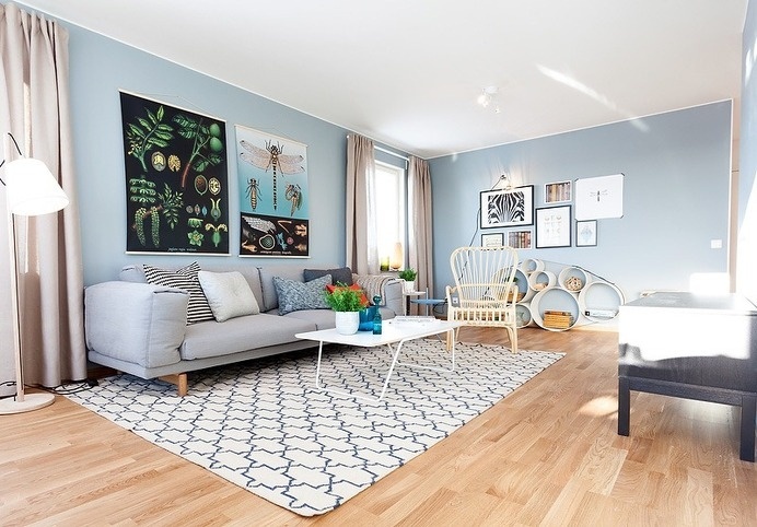 Painting Room With Hues Of Blue - www.homeworlddesign. com (7) #design #decor #blue #room #decoration