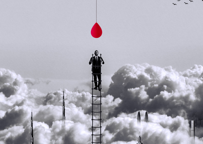 "VOLiTiON" #clouds #digitalart #dream #fantasy #man #photoshop #red #sky #surreal #art #building #manipulation #manipulations #photomanipul