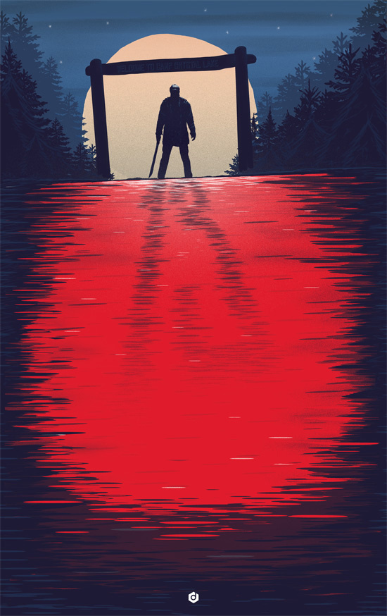 Alternative Movie Posters by Doaly | Friday The 13th #13th #friday #design #graphic #the #illustration #doaly #poster #film