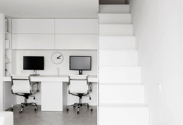 White Urban Minimalism by Greenbor - InteriorZine