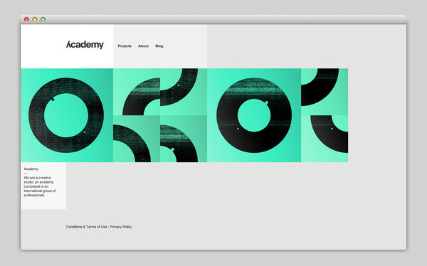 Academy #based #design #website #grid #layout #web