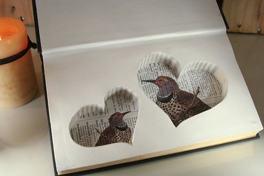 Soulmates Hollow Book Safe & Vintage by hollowbookcompany on Etsy #heart #safe #book #hollow #woodpecker #soulmates #love