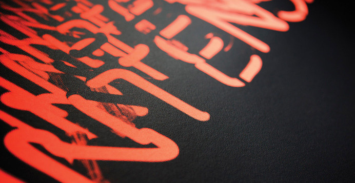 Hand screened two colours print designed by The One Off, in an edition of 100 on GF Smith Colorplan paper. #off #colorplan #print #design #the #screen #poster #one